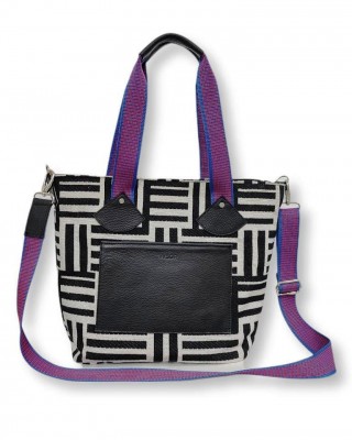 Ranco (White-Black-Fuschia Strap)