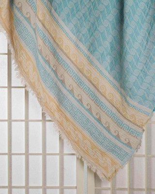 Fabrics WAVES - Τυρκουάζ