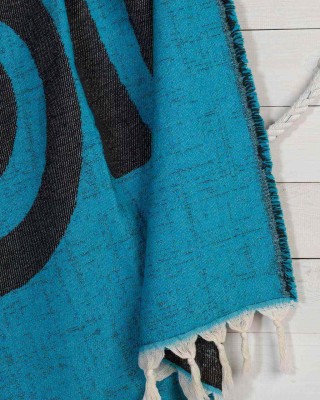 Jacquard Velvet EYE - Τυρκουάζ - Μαύρο