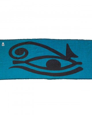 Jacquard Velvet EYE - Τυρκουάζ - Μαύρο