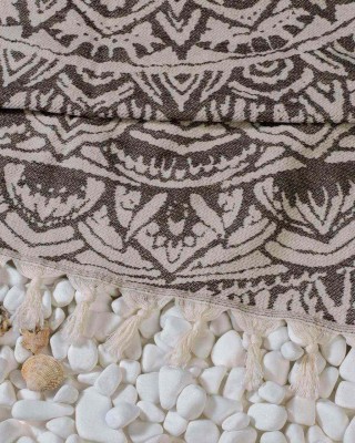 Jacquard Velvet MANDALA - Μπεζ