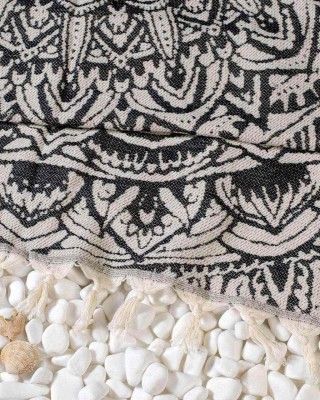 Jacquard Velvet MANDALA - Black