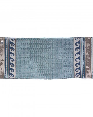 Jacquard Velvet WAVES - Petrol